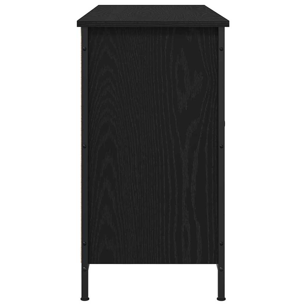 TV-møbelsæt Sort eg 101 x 35 x 65 cm Konstrueret træ