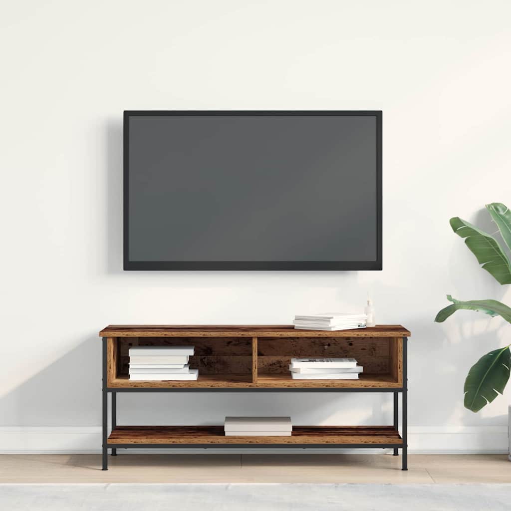 TV-møbelsæt Gammelt træ 100 x 35 x 45 cm Konstrueret træ