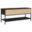TV-møbelsæt Sort eg 100 x 35 x 45 cm Konstrueret træ