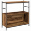Bogreol Røget eg 80 x 30 x 78,5 cm Konstrueret træ