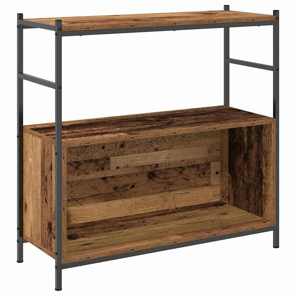 Bogreol Røget eg 80 x 30 x 78,5 cm Konstrueret træ