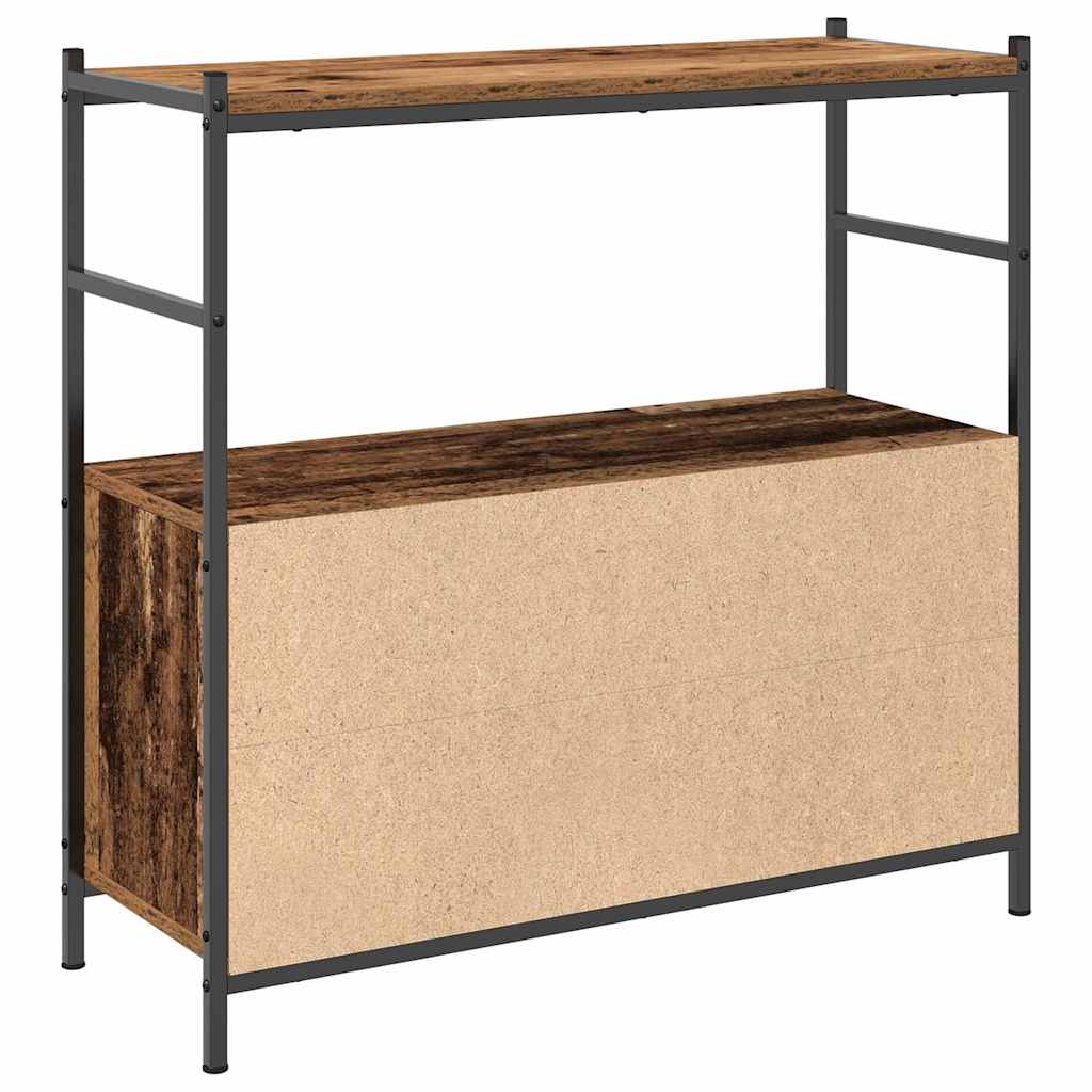 Bogreol Røget eg 80 x 30 x 78,5 cm Konstrueret træ
