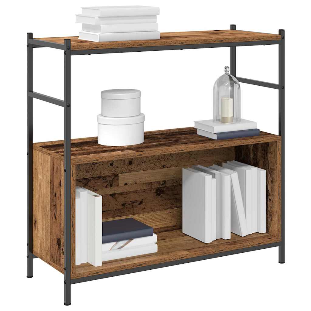 Bogreol Røget eg 80 x 30 x 78,5 cm Konstrueret træ