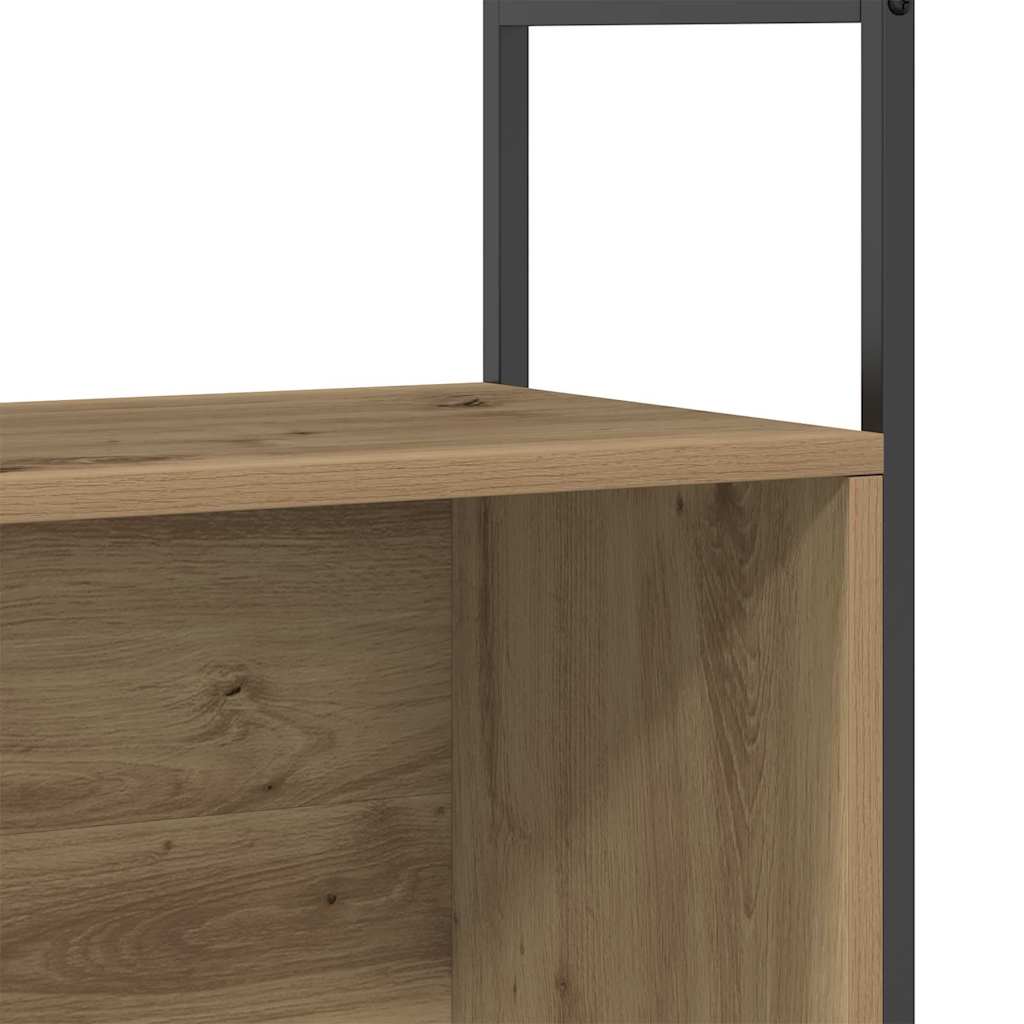 Bogreol 80 x 30 x 78,5 cm Konstrueret træ Artisan Egetræ