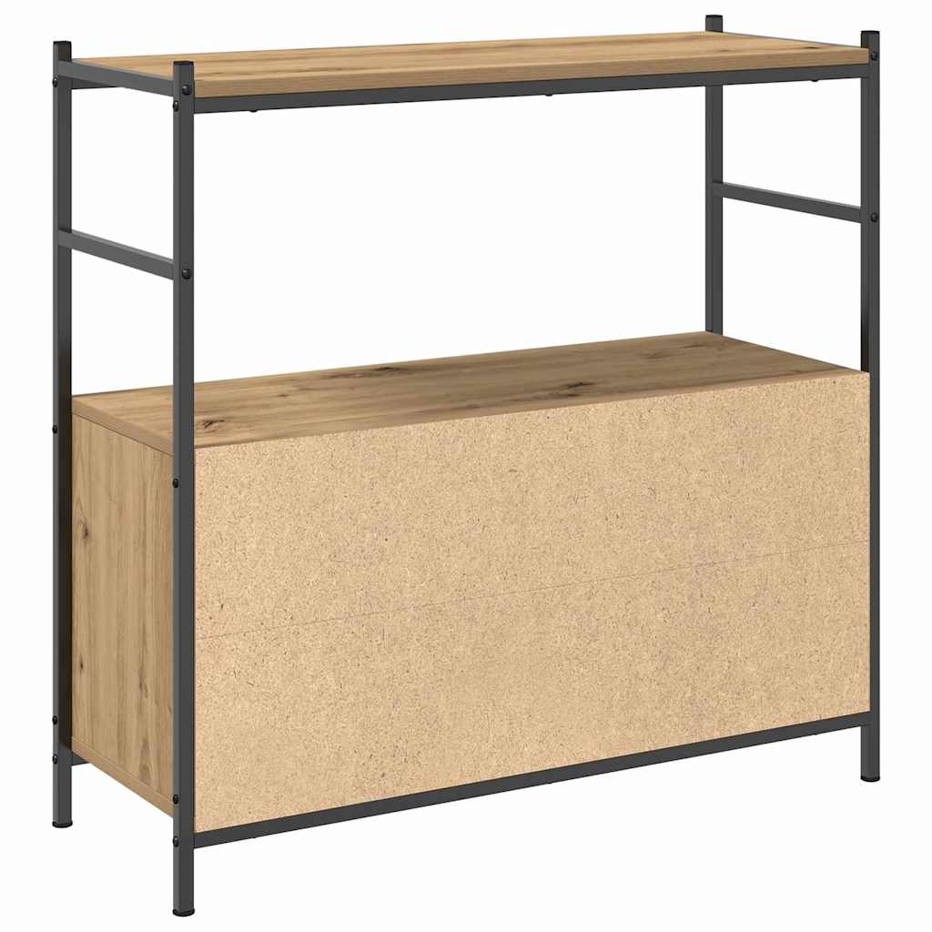 Bogreol 80 x 30 x 78,5 cm Konstrueret træ Artisan Egetræ