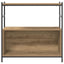 Bogreol 80 x 30 x 78,5 cm Konstrueret træ Artisan Egetræ