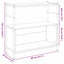 Bogreol Sort eg 80 x 30 x 78.5 cm Konstrueret træ