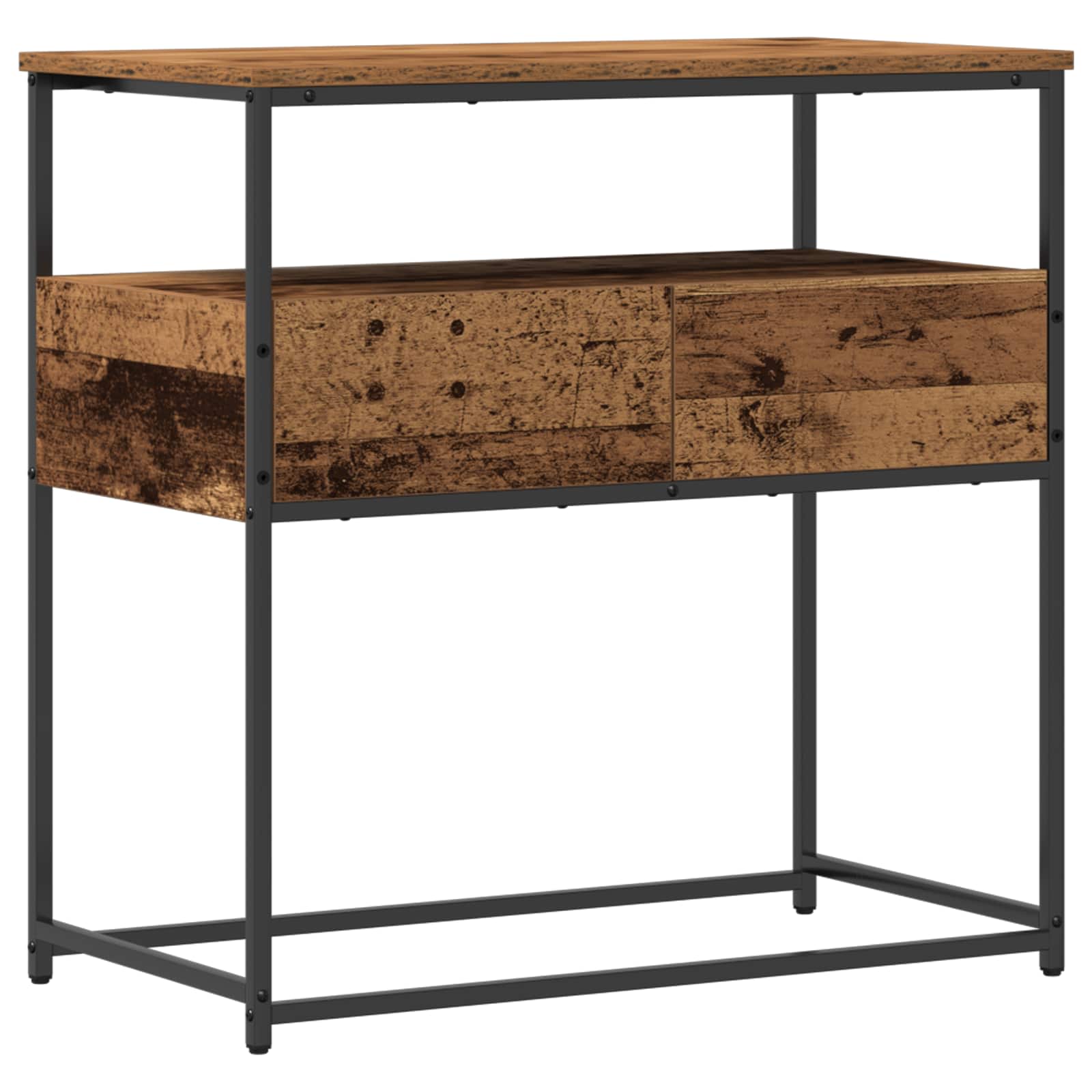 Konsolbord Gammelt træ 75 x 40 x 75 cm Konstrueret træ billede