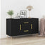 Sideboard med skuffe Sort eg 100 x 36 x 60 cm Konstrueret træ