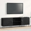 TV-møbelsæt Sort eg 150 x 30 x 50 cm Konstrueret træ