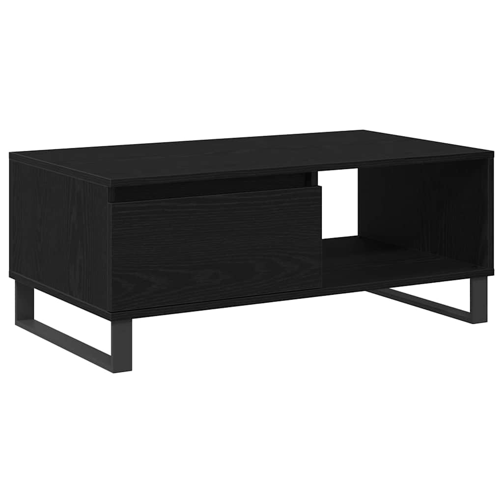 Sofabord Sort eg 90 x 50 x 36,5 cm Konstrueret træ
