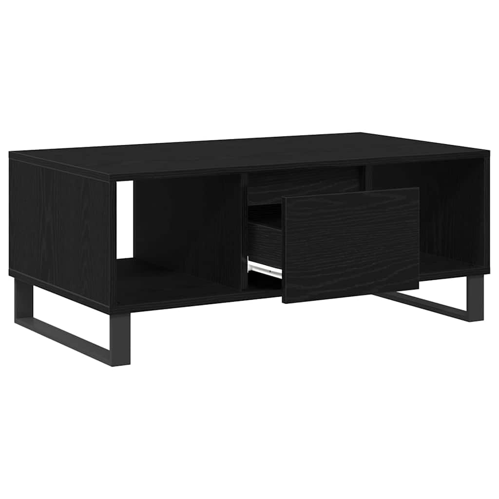 Sofabord Sort eg 90 x 50 x 36.5 cm Konstrueret træ