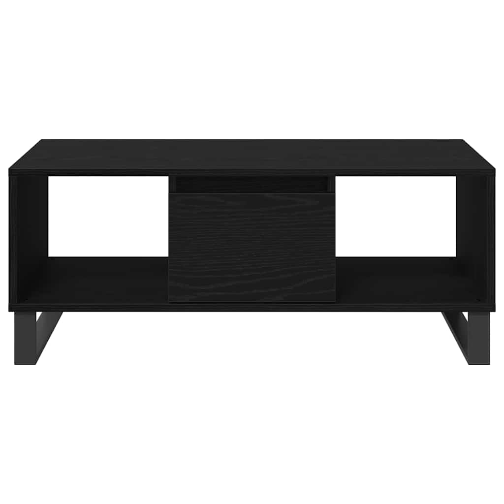 Sofabord Sort eg 90 x 50 x 36.5 cm Konstrueret træ