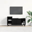 TV-møbelsæt Sort eg 100 x 35 x 55 cm Konstrueret træ