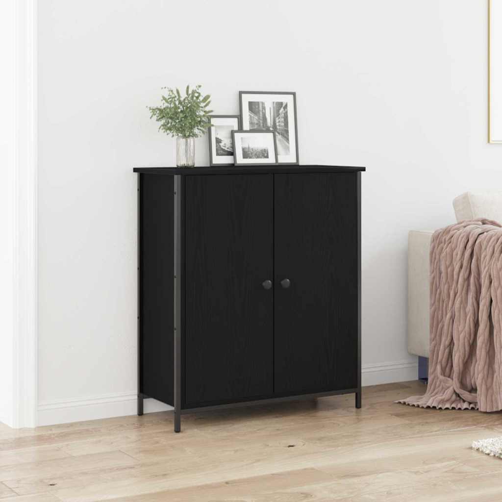 Sideboard Sort eg 70 x 30 x 80 cm Konstrueret træ