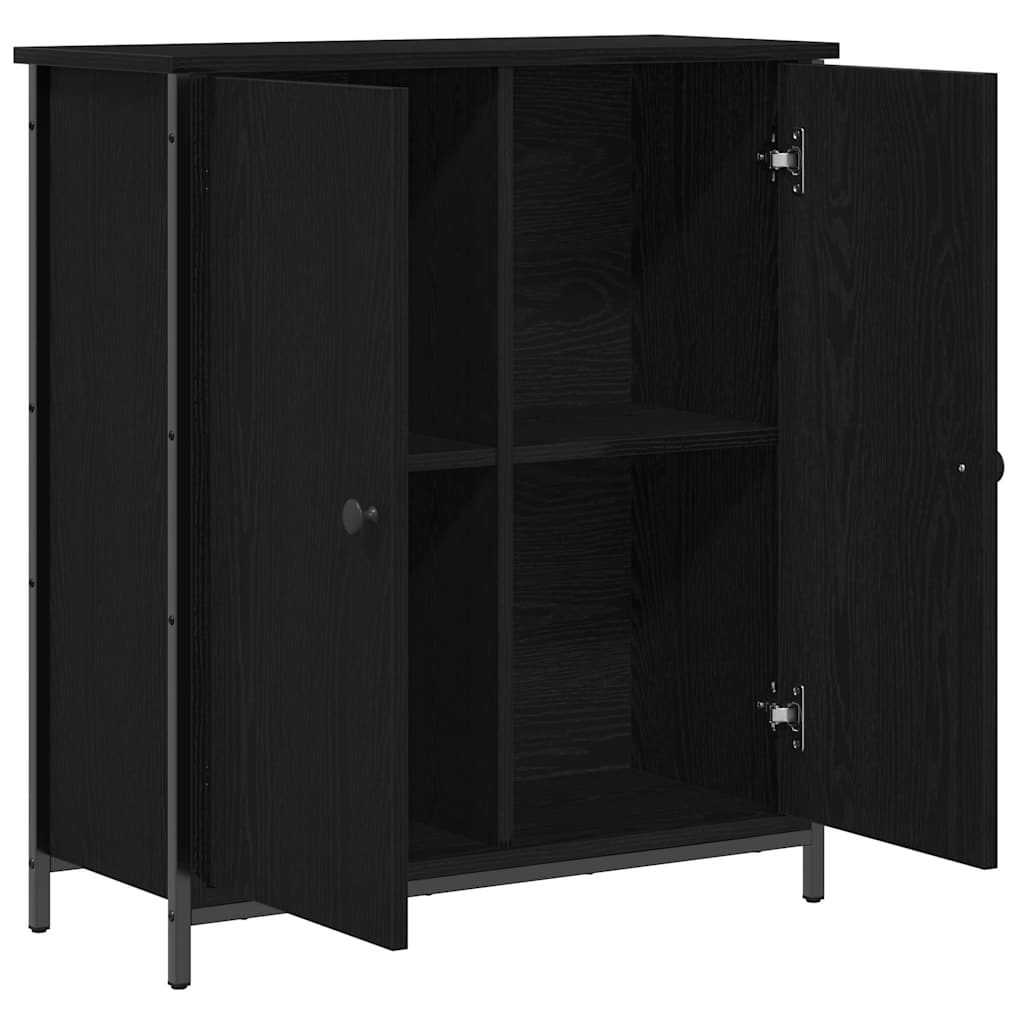 Sideboard Sort eg 70 x 30 x 80 cm Konstrueret træ