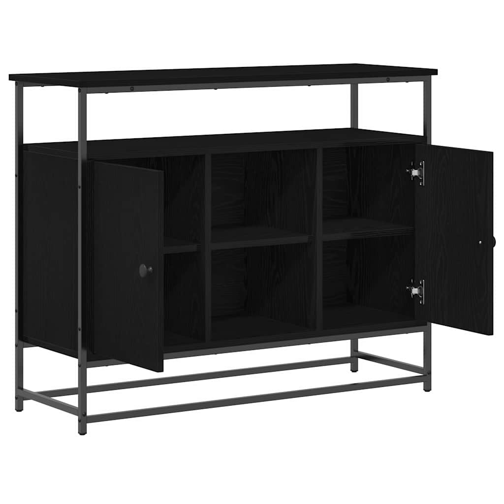 Sideboard Sort eg 100 x 35 x 80 cm Konstrueret træ
