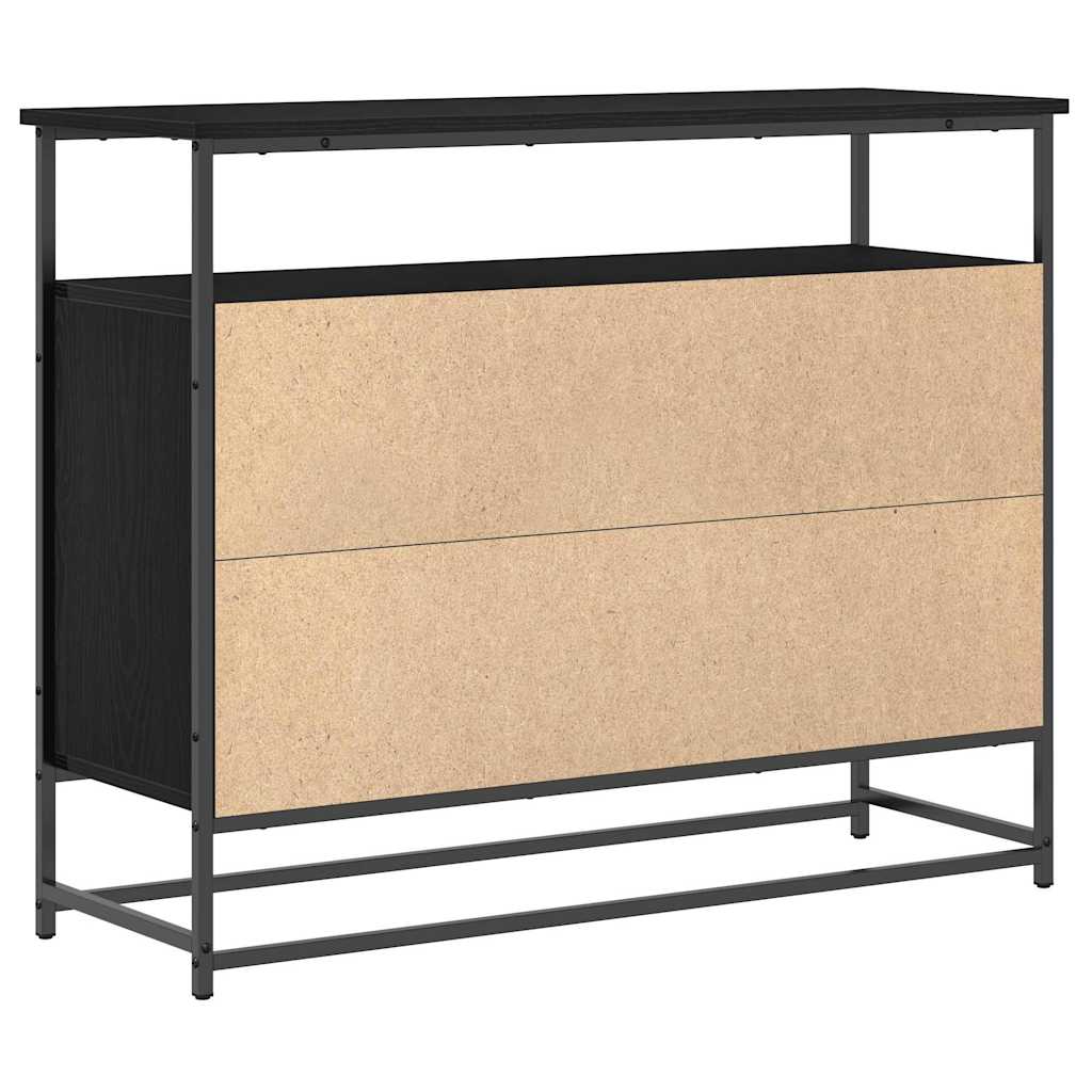 Sideboard Sort eg 100 x 35 x 80 cm Konstrueret træ