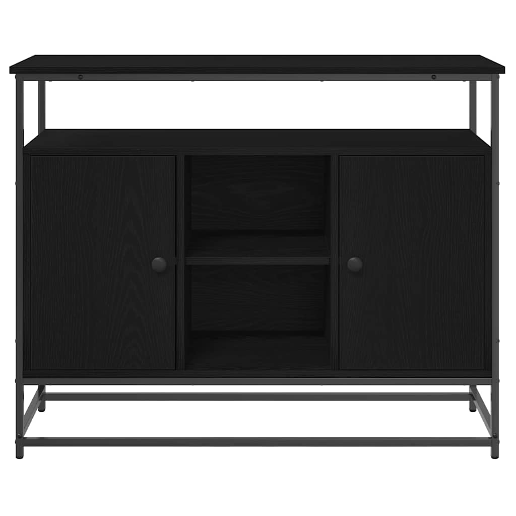 Sideboard Sort eg 100 x 35 x 80 cm Konstrueret træ