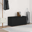 Opbevaringsbænk Sort eg 102 x 42 x 45 cm Konstrueret træ