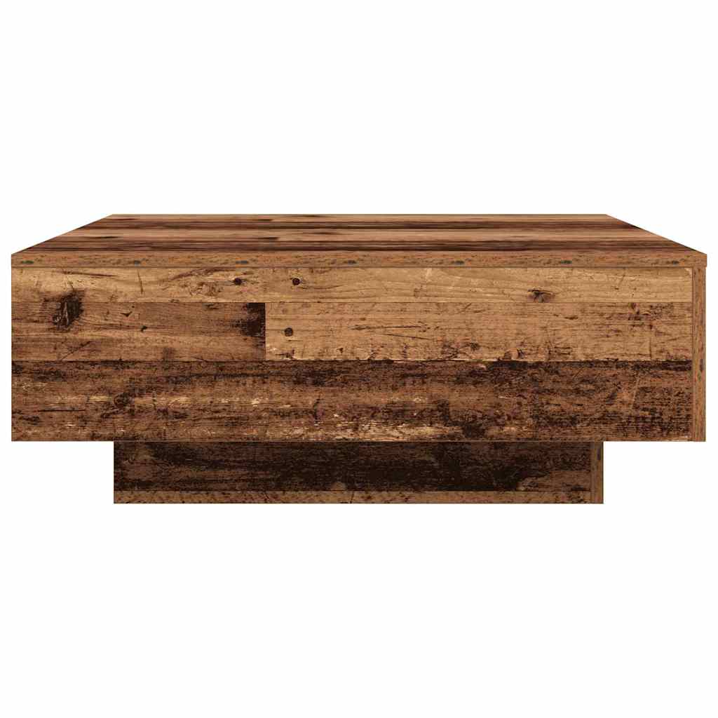 Gammelt Træ og Blå 80 x 80 x 31 cm Konstrueret træ