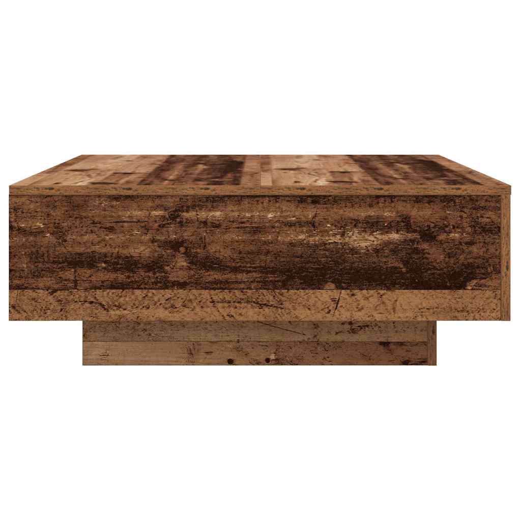 Gammelt Træ og Blå 80 x 80 x 31 cm Konstrueret træ