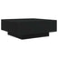 Sofabord Sort eg 80 x 80 x 31 cm Konstrueret træ