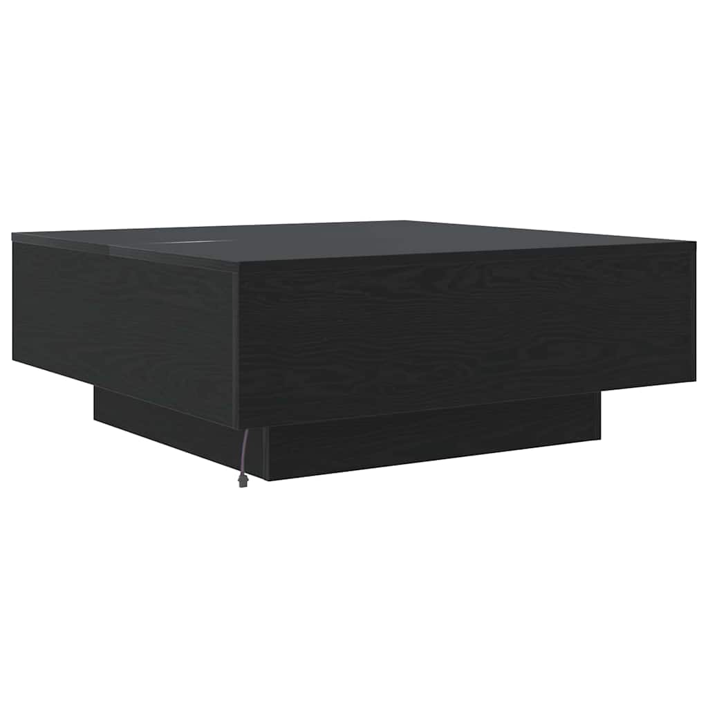 Sofabord Sort eg 80 x 80 x 31 cm Konstrueret træ