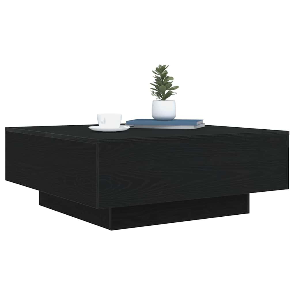Sofabord Sort eg 80 x 80 x 31 cm Konstrueret træ