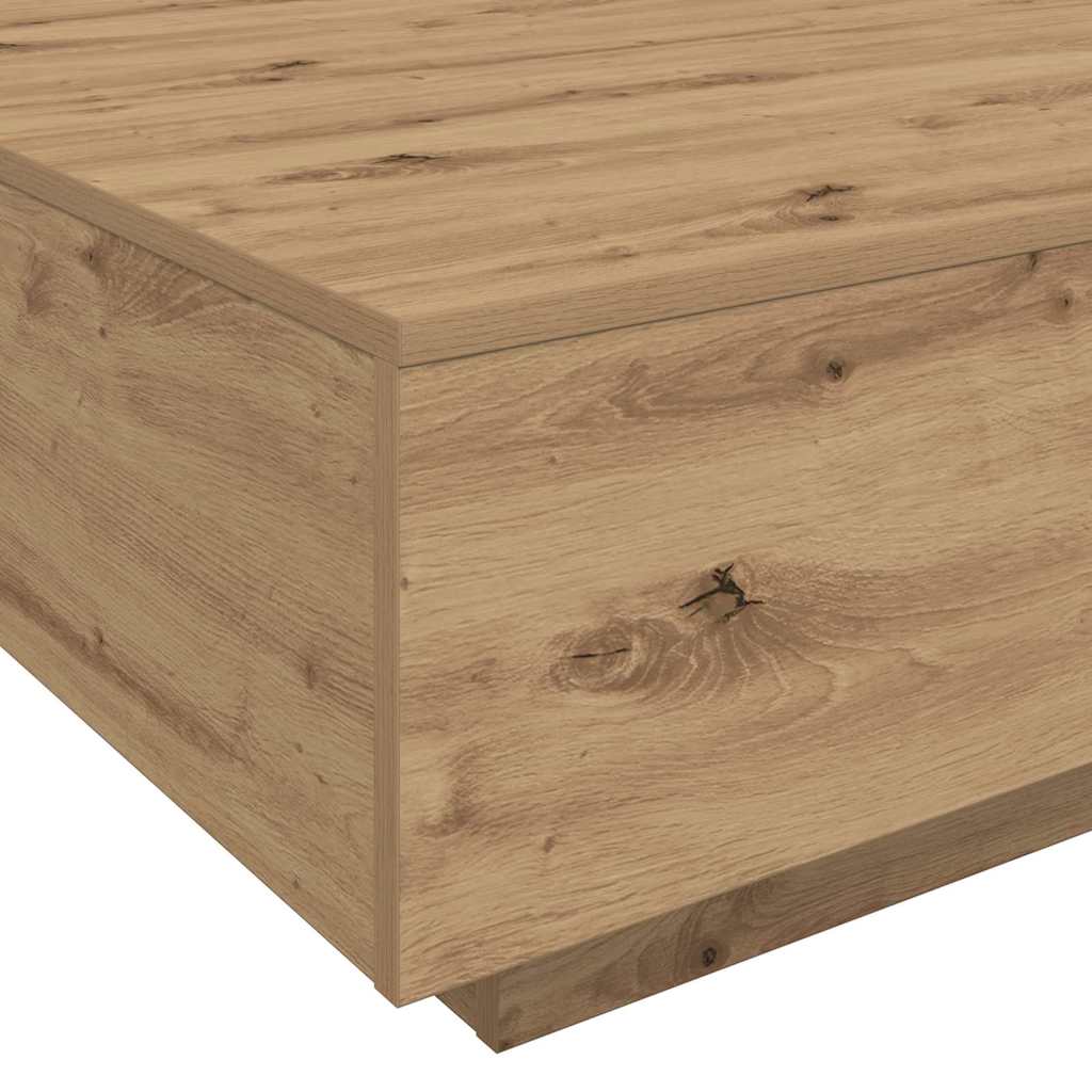 Sofabord Artisan Egetræ 100 x 100 x 31 cm Konstrueret træ