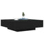 Sofabord Sort eg 100 x 100 x 31 cm Konstrueret træ