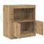 LED Sideboard Brun 60,5 x 37 x 67 cm Konstrueret træ