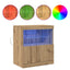 LED Sideboard Brun 60,5 x 37 x 67 cm Konstrueret træ