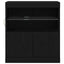 LED Sideboard Sort 60,5 x 37 x 67 cm Konstrueret træ