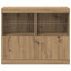 LED Sideboard Brun 81 x 37 x 66,5 cm Konstrueret træ