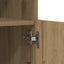 LED Sideboard Artisan Egetræ 41 x 37 x 100 cm Konstrueret træ