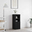 LED Sideboard Sort eg 41 x 37 x 100 cm Konstrueret træ