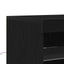 LED Sideboard Sort eg 81 x 37 x 100 cm Konstrueret træ