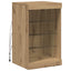 LED Sideboard Artisan Egetræ 41 x 37 x 67 cm Konstrueret træ