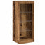 LED Sideboard Gammelt træ 41 x 37 x 100 cm Konstrueret træ