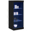 LED Sideboard Sort eg 41 x 37 x 100 cm Konstrueret træ