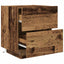 Natskab 2 pcs Gammelt træ 45 x 40 x 55 cm Konstrueret træ