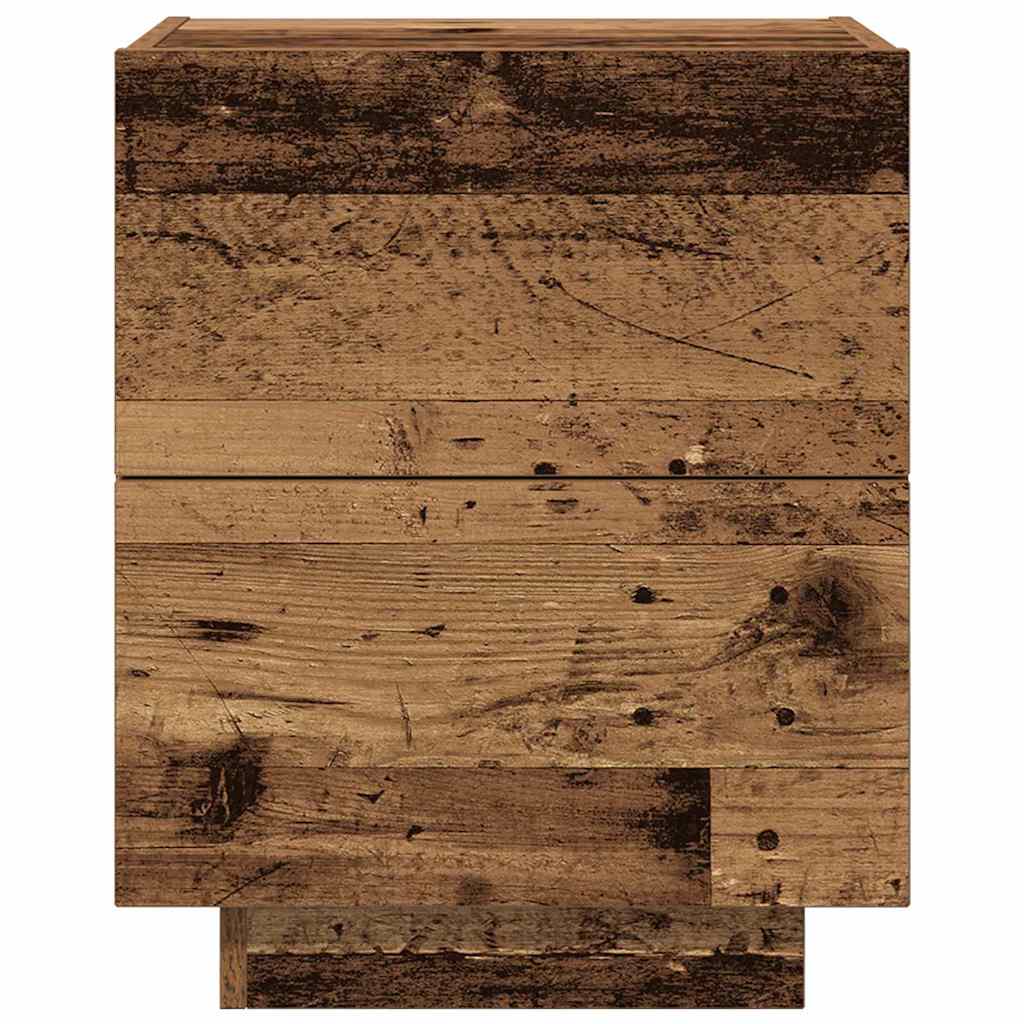 Natskab 2 pcs Gammelt træ 45 x 40 x 55 cm Konstrueret træ
