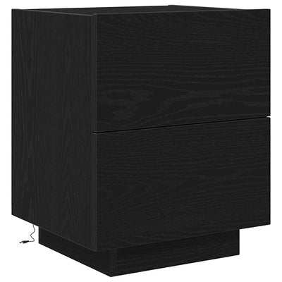 Natskab med skuffe Sort eg 45 x 40 x 55 cm Konstrueret træ