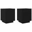 Natskab 2 pcs Sort eg 45 x 40 x 55 cm Konstrueret træ
