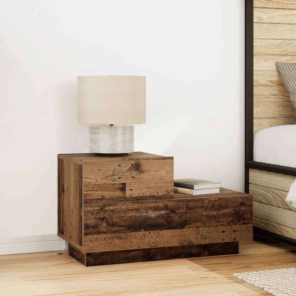 Natskab Gammelt træ 70 x 36 x 40,5 cm Konstrueret træ billede