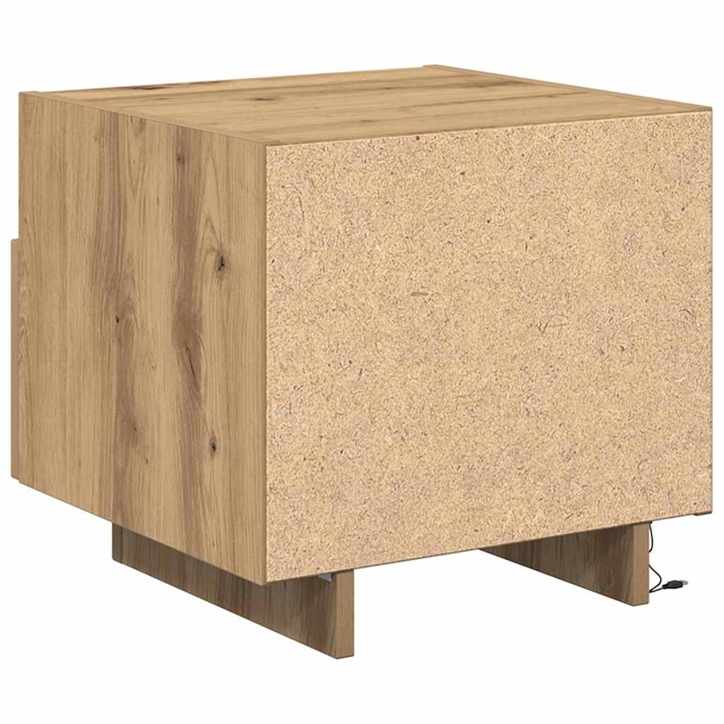 Natskab 2 pcs Artisan Egetræ 40 x 39 x 37 cm Konstrueret træ