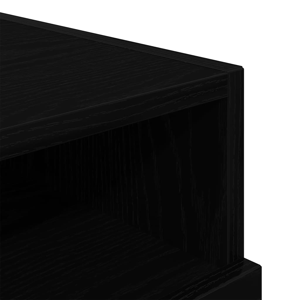 Natskab med skuffe Sort eg 40 x 39 x 37 cm Konstrueret træ