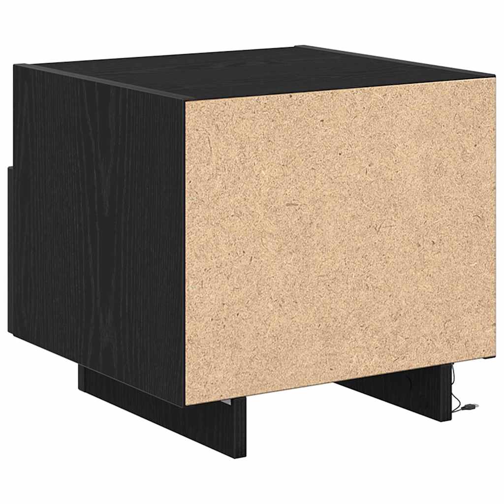 Natskab med skuffe Sort eg 40 x 39 x 37 cm Konstrueret træ
