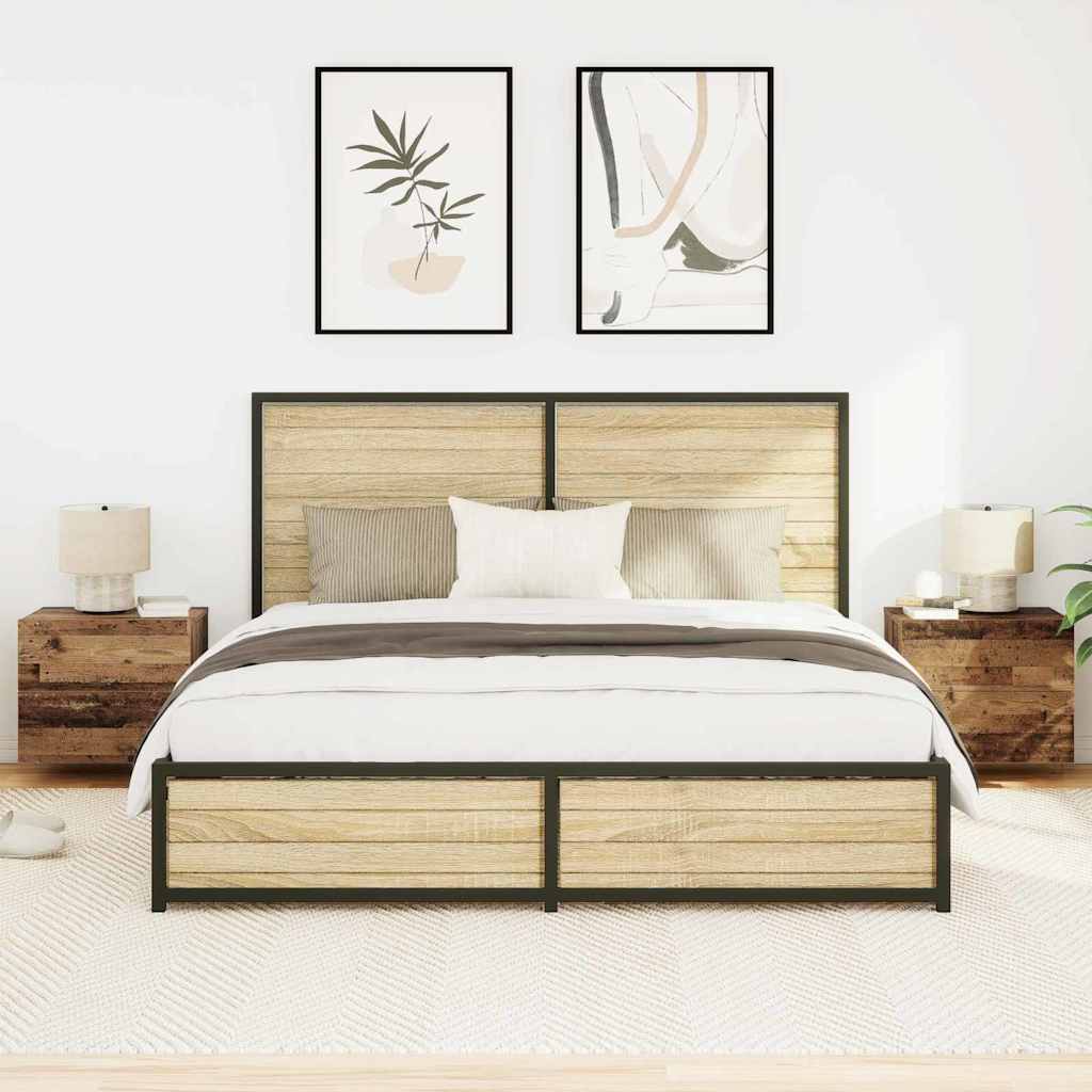 Natskab 2 pcs Gammelt træ 50 x 39 x 41 cm Konstrueret træ